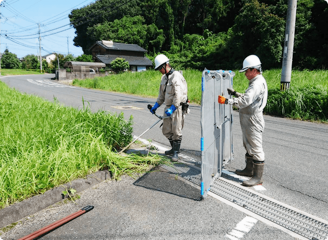 道路際草刈り